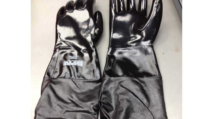 blast cabinet gloves