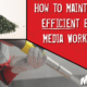 how to maintain an efficient blast media work mix