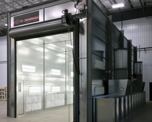 non pressurized paint booth