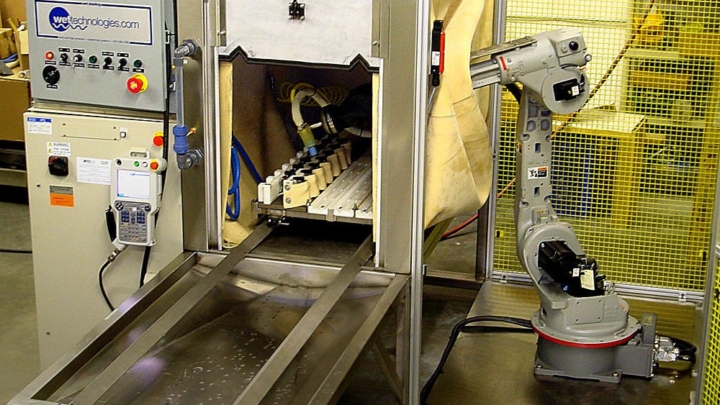 automated wet blast equipment