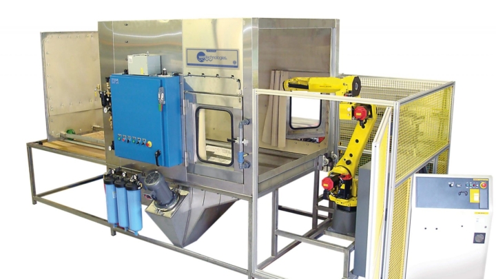 automated wet blasting