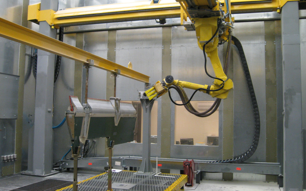 robotic abrasive blasting