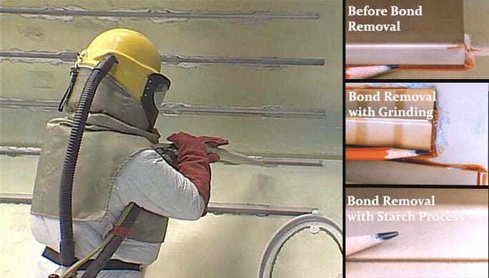 adhesive bond removal